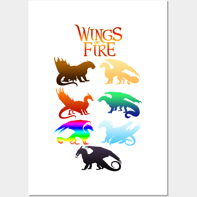 Wings of Fire Tribes Wall Art by VibrantEchoes